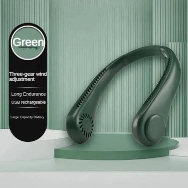 Bladeless Neck Fan - Portable 3 - Speed Air Cooler - InspiredGrabs.com